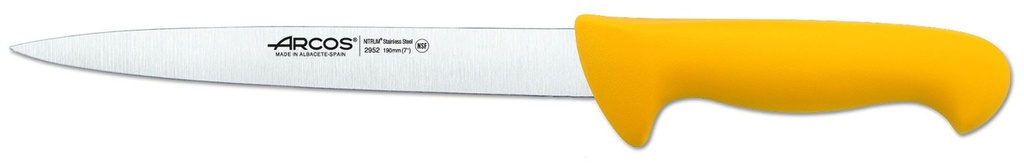 Fileteador Amarillo (Semiflexible) / Slicing Knife Yellow (Semiflexible) 190mm.