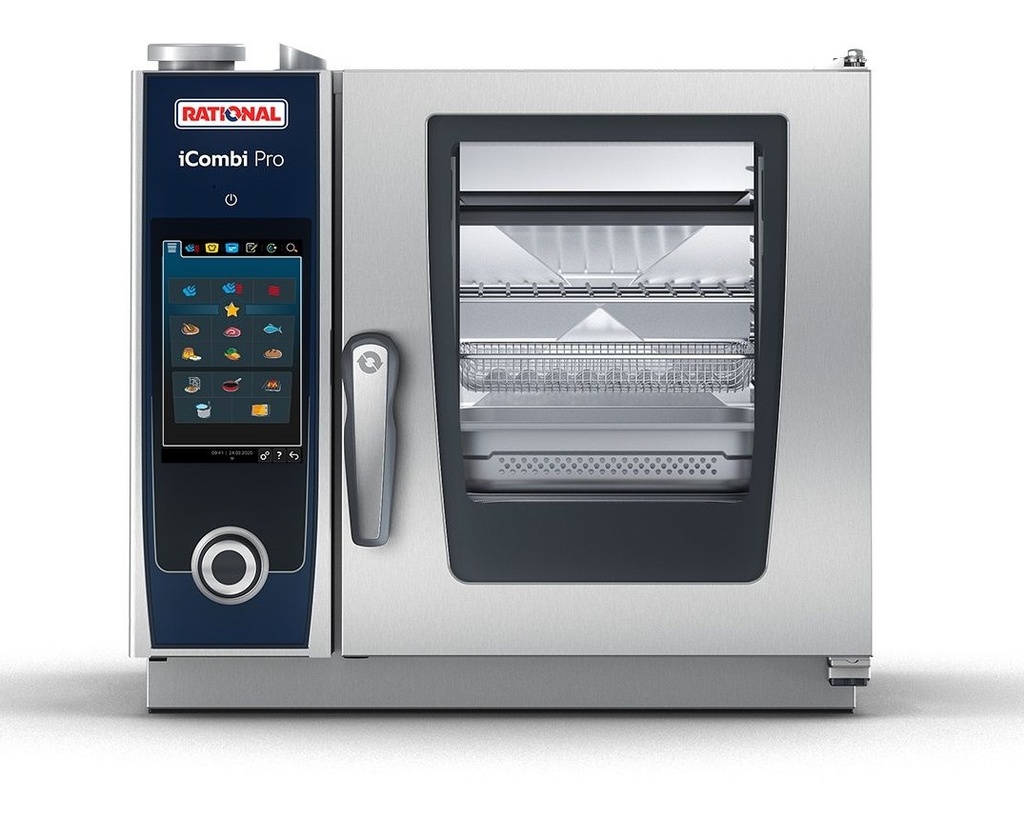 iCombi Pro XS 6-2/3. Potencia: 5,7 kW. Tensión: 3 NAC 400V. Peso: 62 kg. Dimensiones: 655x621x594mm. Comidas por día: 20-80 - CA1ERRA.0003509