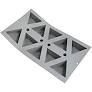 MOLDE DE SILICONA ELASTOMOULE X 10 CELDAS GRANDE TRIANGULO GRIS