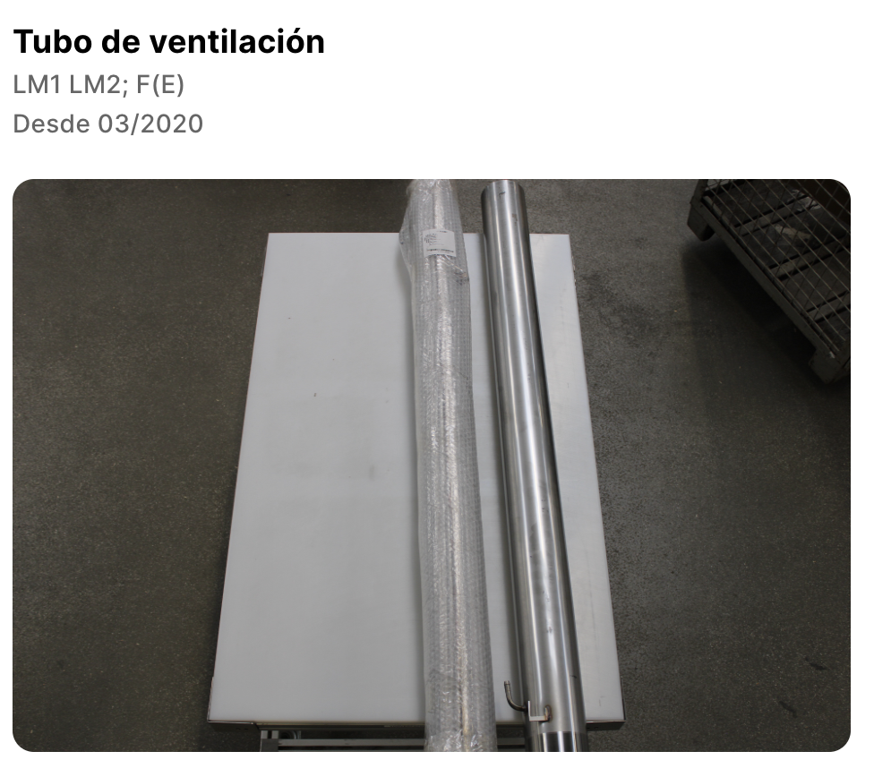 TUBO VENTILACION - VENTILATION PIPE