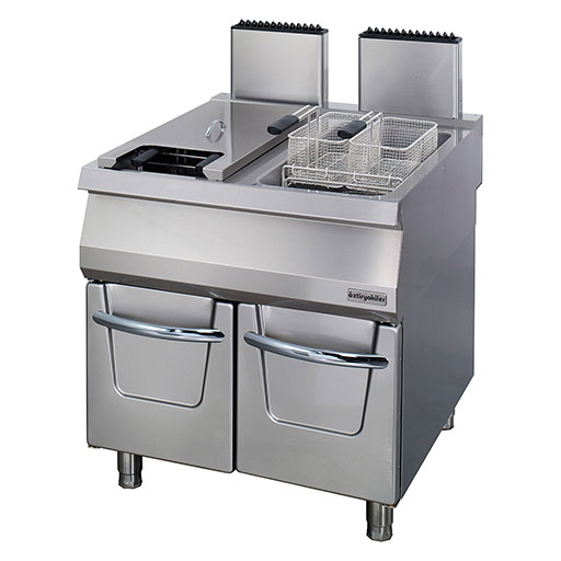 DOUBLE TANK FRYER WITH CUPBOARD, GAS (USADA)