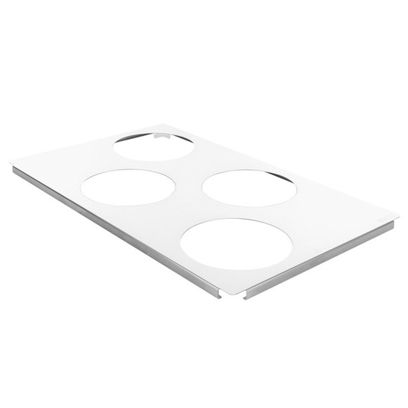 SOPORTE INOX - PORTA 4 BRATS U de 213x173x37mm