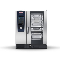 [CD1ERRA.0003499] iCombi Pro 10-1/1 Electrico. 18,9 kW 3 NAC 400 V Peso 130 Kg Comidas por día: 80-150 Altura (con turbo ventilacion): 1014 mm (1064 mm) Ancho: 850mm Profundidad (incluida manija de puerta): 775 mm (842 mm). No incluye bandejas