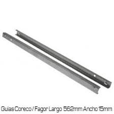 [6033050027] PAR DE GUIAS EN &quot;U&quot; LONG 560 MM (MESAS GN 1/1)