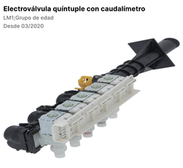 [5002012P] Electroválvula quíntuple con caudalímetro - Solenoid valve fivefold whit flowme...