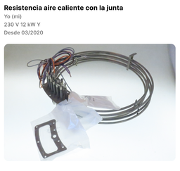 [8701557S] Resistencia aire caliente con la junta / 4600268 / 4600344