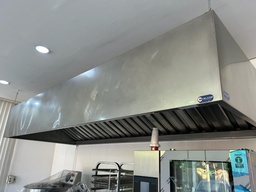 [FULLCAMP360] CAMPANA INOX CON FILTRO DE 3,60 X 1,40 X 0,54 MTS (USADA)